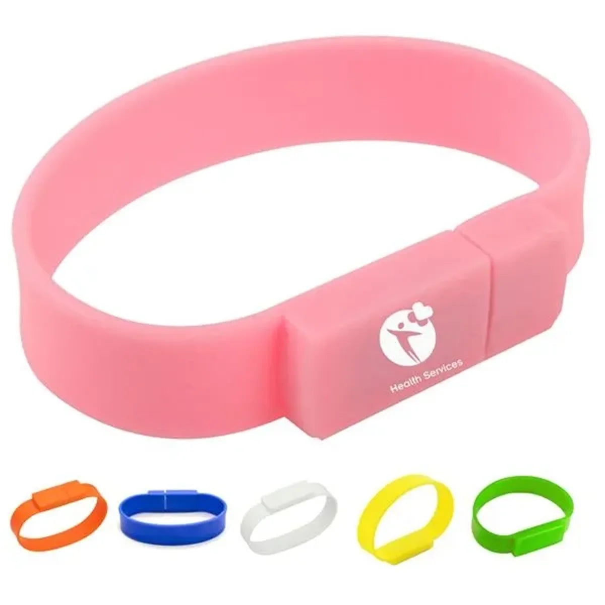 Silicone Wristband Usb Drive Bracelet (8 Gb) - Min Qty 306