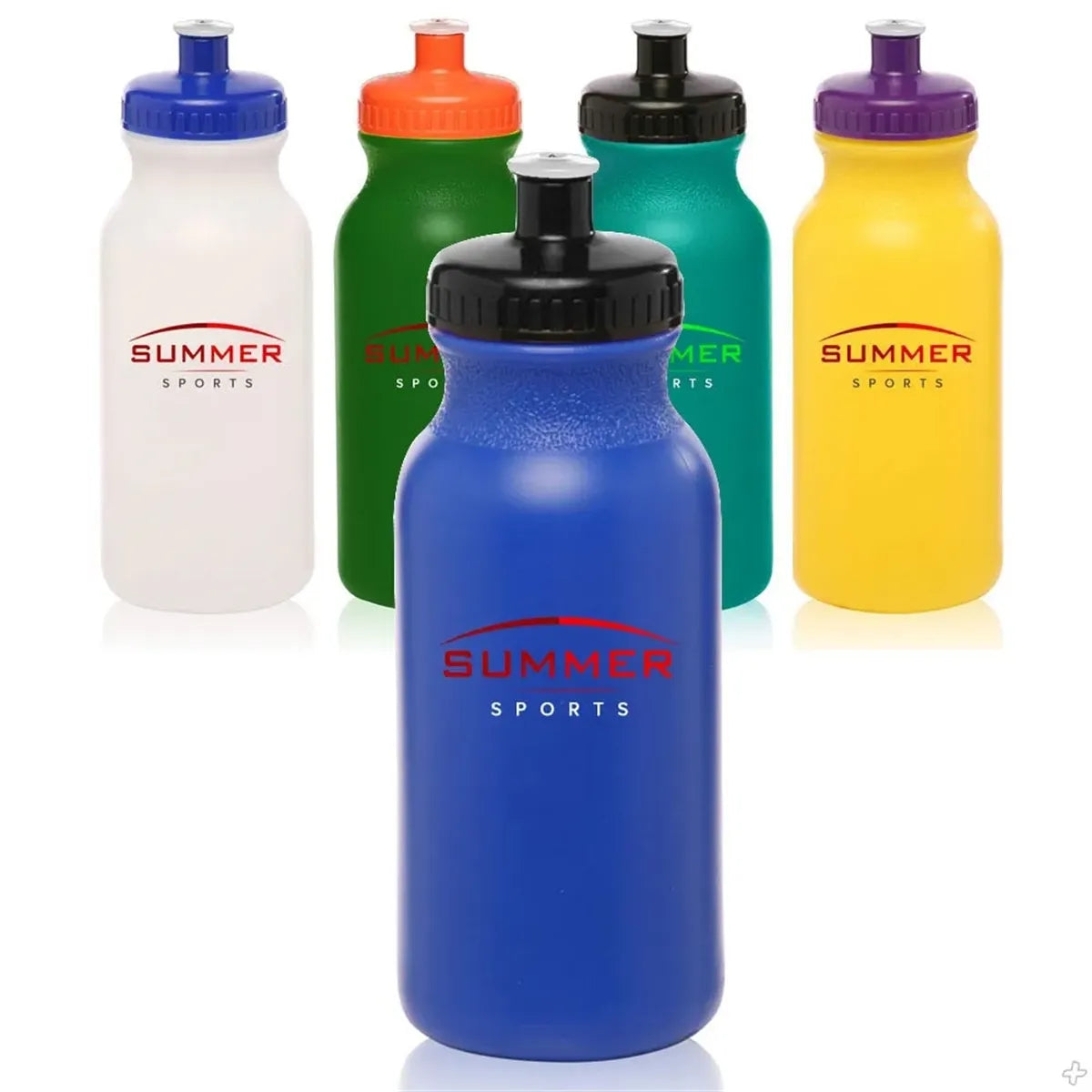 20 oz Custom Plastic Water Bottles - min QTY 100