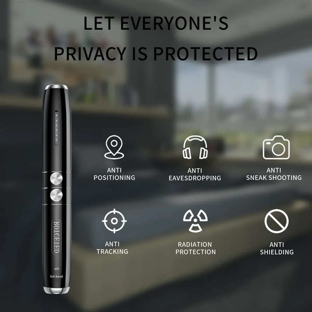 Anti Spy Hidden Camera Detector - min order 100 pcs