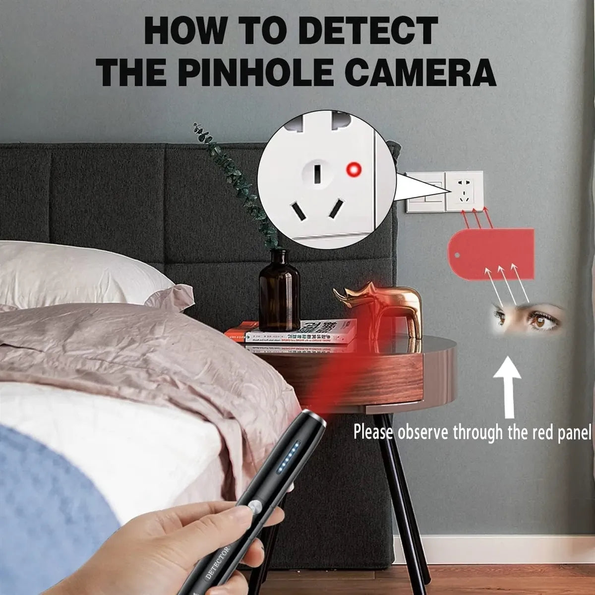 Anti Spy Hidden Camera Detector - min order 100 pcs