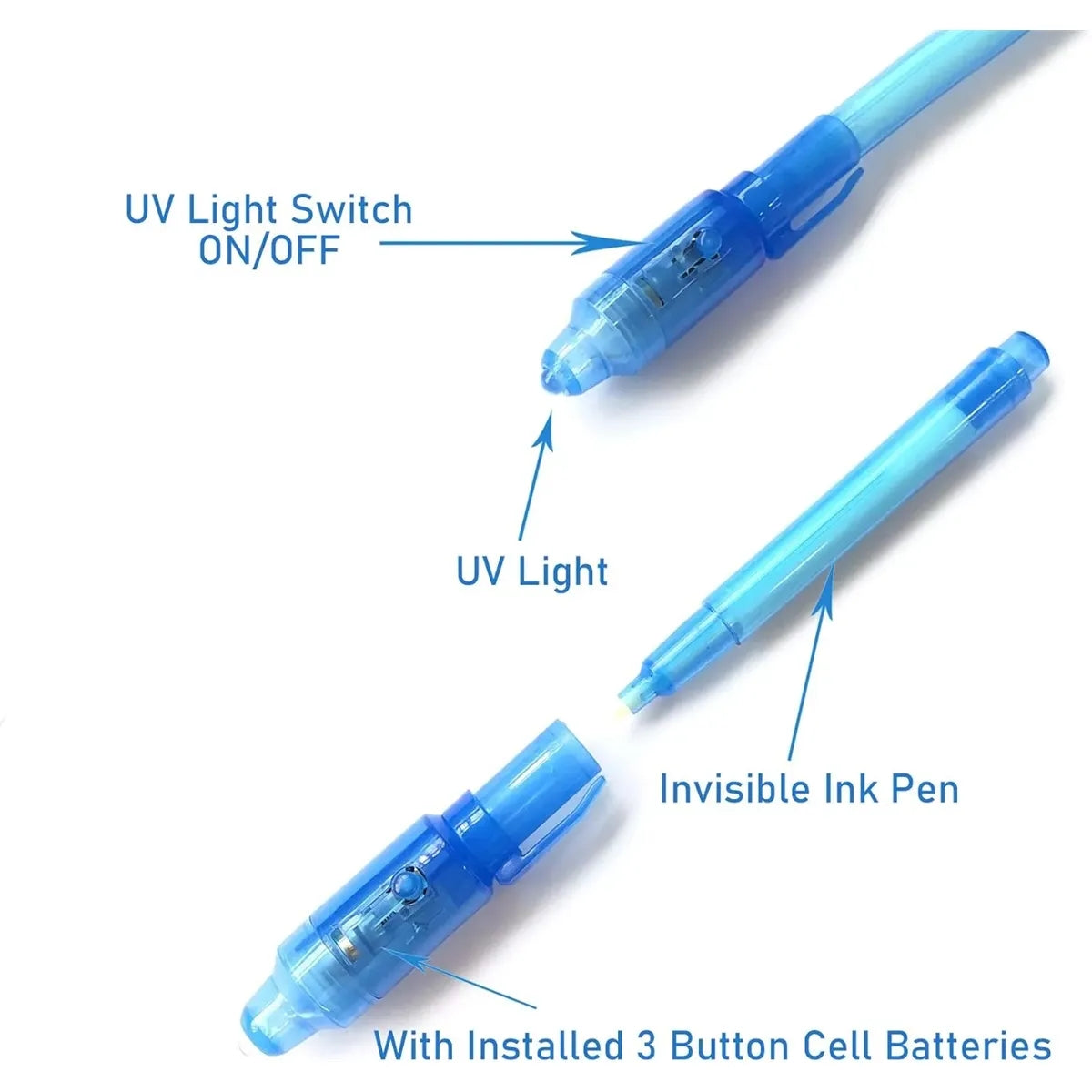 Invisible Ink Spy Pen with UV Light - min order 2000 pcs